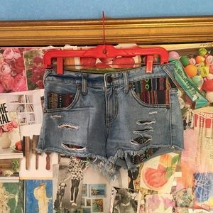 Free People Jean Shorts